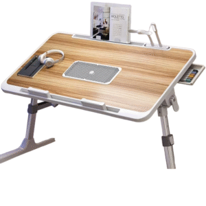 NNEOBA Foldable Radiator-Adjustable Laptop Desk with Drawer