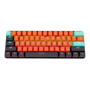 NNEOBA USB Mini Mechanical Gaming Keyboard 61 Key Red Switch
