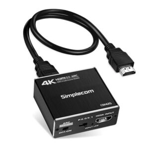 NNEDSZ CM425 HDMI 2.0 Audio Extractor Optical SPDIF and 3.5mm Stereo with ARC 4K@60Hz