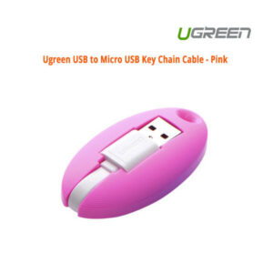 NNEDSZ USB to Micro USB Key Chain Cable - Pink (30310)