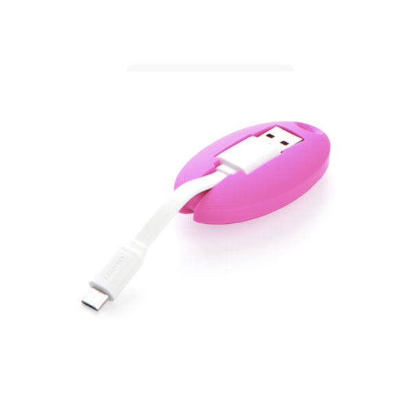 NNEDSZ USB to Micro USB Key Chain Cable - Pink (30310) - Image 2