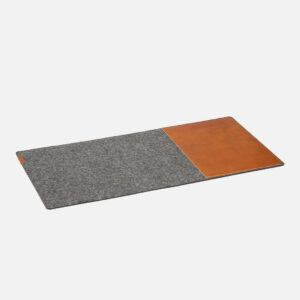 Full-Grain Leather & Wool Felt Desk Pad